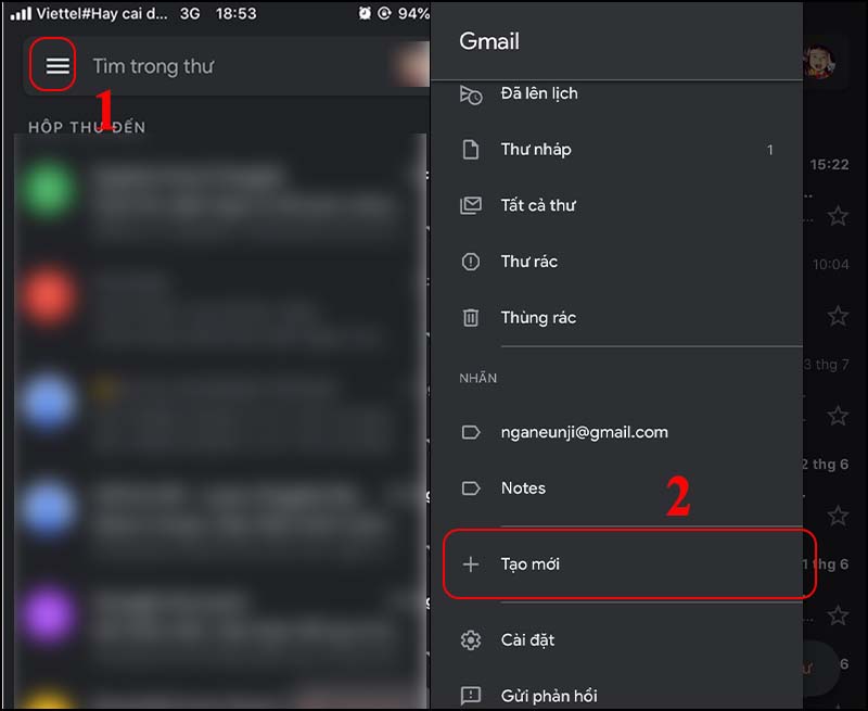 Vào Cài đặt Gmail.